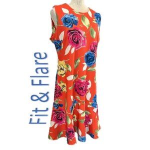 SHELBY & PALMER Women's Fit & Flare Dress - 14